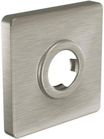 img 1 attached to Moen 147572BN Core Square Shower Arm Flange: Brushed Nickel Finish for Enhanced Showering Experience