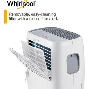 img 1 attached to 🌀 Whirlpool WHAD40PCW: Powerful 40 Pint Portable Dehumidifier with Pump, Timer, Auto Shut-Off - Perfect for Bathrooms, Basements, and Bedrooms!