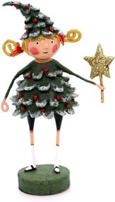 img 3 attached to 🌟 Лори Митчелл "JOLLY HOLLY" Золотая звездная ёлка: праздничный декор из полирезина (11056)