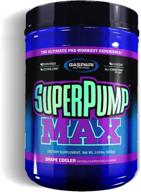 gaspari nutrition super pump max: pre workout supplement for muscle growth, recovery & electrolyte replenishment - grape flavor logo