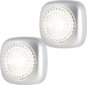 img 4 attached to 💡 Energizer Tap Light - 2 Pack Silver Square LED - Battery-Operated, Wireless, Wall Mountable - with Mounting Hardware - Ideal for Closets, Cabinets, Garage & More | 37107