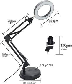 img 1 attached to Flexible Dimmable Eye Care Multi Joint Adjustable