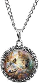 img 3 attached to 🐺 Customizable Wolf Pendant Necklace - Handcrafted Wolf Jewelry for Animal Art Enthusiasts and Memorable Gifts