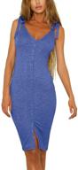 👗 eliacher women's adjustable sleeveless bodycon dresses - clothing for women's dresses logo