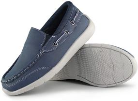 img 1 attached to 👞 Hawkwell Boys Loafers: Stylish and Practical School Casual Boat Shoes for Toddlers and Little Kids