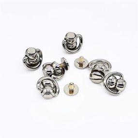 img 1 attached to Button Screwback Leather Handbag 6Pieces