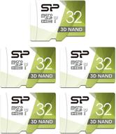 💾 high speed microsd card with adapter - silicon power 32gb (5-pack) logo