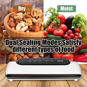 img 1 attached to 🍽️ Food Saver Vacuum Sealer Machine by efind - Automatic Dry & Wet Food Sealers with Suction Hose and 10 Vacuum Bags Included - Enhancing Food Preservation