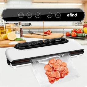 img 3 attached to 🍽️ Food Saver Vacuum Sealer Machine by efind - Automatic Dry & Wet Food Sealers with Suction Hose and 10 Vacuum Bags Included - Enhancing Food Preservation