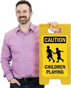 img 3 attached to Caution Children Playing Folding SmartSign