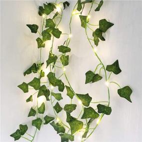 img 2 attached to 🌿 Ivy String Lights: Stunning Green Leaf Fairy Lights Garland for Festive Decor - Perfect for Valentine's Day, Weddings, Gardens, Christmas & More!