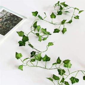 img 3 attached to 🌿 Ivy String Lights: Stunning Green Leaf Fairy Lights Garland for Festive Decor - Perfect for Valentine's Day, Weddings, Gardens, Christmas & More!