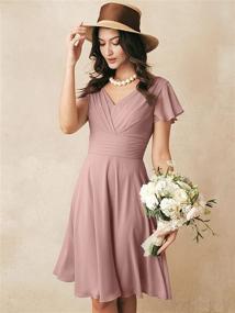 img 1 attached to 👗 Alicepub Chiffon Bridesmaid Cocktail Homecoming Dresses: Elegant Women's Clothing for Special Occasions