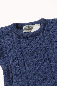 img 2 attached to Cozy and Stylish: Aran Crafts Kid's Irish Cable Knitted Crew Neck Sweater in 100% Merino Wool