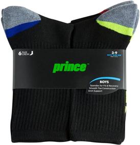 img 3 attached to 👑 Premium Prince Athletic Socks - Active Black Boys' Clothing for Top-performance