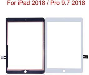 img 2 attached to 📱 Комплект для ремонта белого дигитайзера iPad 9.7" 2018 - Замена сенсорного экрана для моделей A1893 A1954 (без кнопки "Домой", экран LCD не включен) + клей и инструменты.