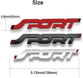 img 3 attached to HUAYT 2Pack Metal Car SPORT Sticker
