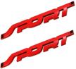 huayt 2pack metal car sport sticker logo