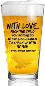 img 4 attached to 🍺 Bonus Dad Beer Pint Glass - Inherited Child Gift Idea for Stepfathers - Best Stepdad Present - Gag Father’s Day & Funny Birthday Gift for Step Dad from Stepdaughter, Stepson