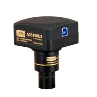 omax digital microscope calibration compatible camera & photo logo