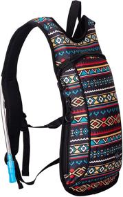 img 1 attached to 💦 Stay Hydrated in Style with the Vibe Hydration Backpack Pack - Eco-friendly 2L Bladder for Men and Women, Perfect for Raves