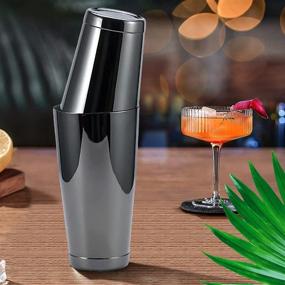 img 1 attached to 🍸 Premium Stainless Steel Boston Shaker: Designed for Professional Bartenders