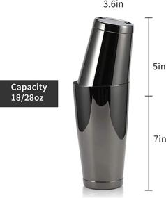 img 2 attached to 🍸 Premium Stainless Steel Boston Shaker: Designed for Professional Bartenders