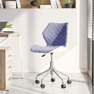 💙 tech-savvy style: a modern height adjustable office task chair in vibrant blue logo