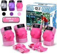 cke kids/youth knee pad elbow pads: protective gear set for skating, cycling, rollerblading, scooter - boys & girls (2-14 years) логотип