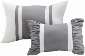 img 2 attached to Timeless Elegance: Chic Home Vermont 🕊️ Comforter Set, King, White - 8 Piece