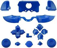🎮 xbox one elite controller mod kit - matte blue abxy/dpad/triggers/full buttons set logo