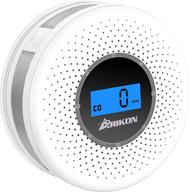 🔥 superior smoke and carbon monoxide detector combo: sound warning & number display, battery powered logo