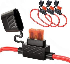 img 4 attached to 🔌 MCIGICM Fuse Holder 10 Gauge: Waterproof Inline Fuse Holders with 40 Amp Fuse (3 Pack)