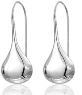 sterling silver teardrop waterdrop earrings logo