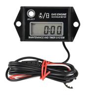 🔋 runleader digital hour meter tachometer with maintenance reminder, max rpm recall – ideal for ztr lawn mower, tractor, generator, marine outboard, atv, jetski, motorcycles, snowmobiles, and gas-powered equipment logo