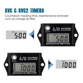 img 1 attached to 🔋 Runleader Digital Hour Meter Tachometer with Maintenance Reminder, Max RPM Recall – Ideal for ZTR Lawn Mower, Tractor, Generator, Marine Outboard, ATV, Jetski, Motorcycles, Snowmobiles, and Gas-Powered Equipment