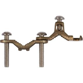 img 3 attached to 🔗 Morriss Direct Burial Copper Ground Pipe Clamps: Ideal for Connecting Grounding Electrodes to Water Pipes, Tubing, Ground Rods - 2-10 Wire Range, 1-1/4-2” Water Pipe Range, 5/16-18 Screw Thread