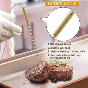 img 2 attached to 🔥 ThermoPro TP25 Stainless Steel Replacement Meat Probe - Official Stainless Steel Probe for Enhanced Tasty Results