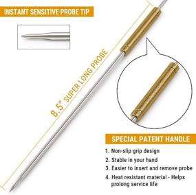 img 3 attached to 🔥 ThermoPro TP25 Stainless Steel Replacement Meat Probe - Official Stainless Steel Probe for Enhanced Tasty Results