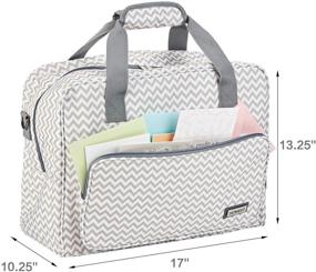 img 1 attached to HOMEST Sewing Machine Carrying Case: Universal Tote Bag with Shoulder Strap for Most Standard Singer, Brother, Janome, Ripple Models