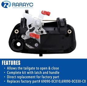 img 2 attached to 🚘 2000-2006 Toyota Tundra Tailgate Handle Liftgate Latch Handle - Replacement for OEM 69090-0C010, 69090-0C030-C0