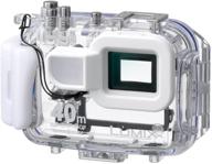📷 panasonic dmw-mcft2 clear/white marine case for compatible lumix cameras logo