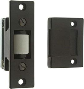 img 1 attached to 🔒 Premium Quality Solid Brass Heavy Duty Silent Roller Latch with Adjustable Square Strike in Oil-Rubbed Bronze by St. Simons, IDHBA Idh, 12017-10B