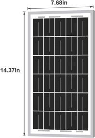 img 3 attached to 🌞 Highly Efficient PV Module - Newpowa 10W 12V Monocrystalline Solar Panel for Enhanced Battery Trickle Charging in Boat, RV, Gate Opener, Fences, and Off-Grid Applications