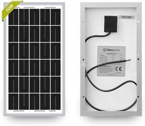 img 4 attached to 🌞 Highly Efficient PV Module - Newpowa 10W 12V Monocrystalline Solar Panel for Enhanced Battery Trickle Charging in Boat, RV, Gate Opener, Fences, and Off-Grid Applications