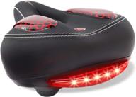 🚴 anglink bike seat: waterproof, comfortable with led taillight & dual shock absorbing rubber balls - ideal for commuter, road bike, cruiser logo