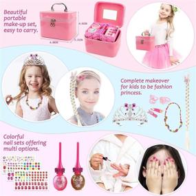 img 2 attached to Balnore Washable Portable Princess 👑 Playset: Enjoy mess-free fun on the go!