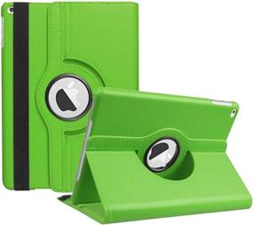 img 4 attached to 🍏 360 Degree Rotating Stand Smart Case for Apple iPad 4, iPad 3 & iPad 2 - Protective Cover with Auto Wake Up/Sleep Feature (Green)