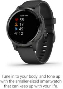 img 2 attached to 📱 Восстановленный часы Garmin vívoactive 4S Black с GPS, музыкой, мониторингом энергии тела, анимированными тренировками и датчиками насыщения кислородом