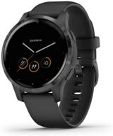 📱 восстановленный часы garmin vívoactive 4s black с gps, музыкой, мониторингом энергии тела, анимированными тренировками и датчиками насыщения кислородом логотип